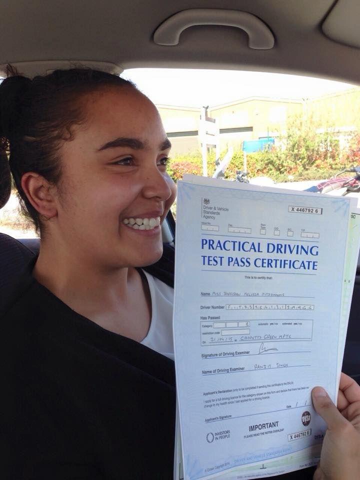Verified UK driving test pass certificate example