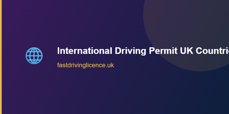 International Driving Permit Countries List Countries requiring an international driving permit from UK drivers