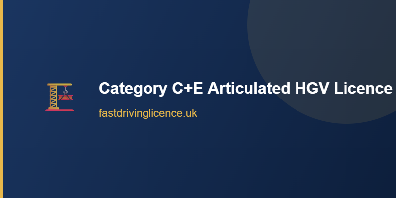 Category C+E articulated HGV licence UK