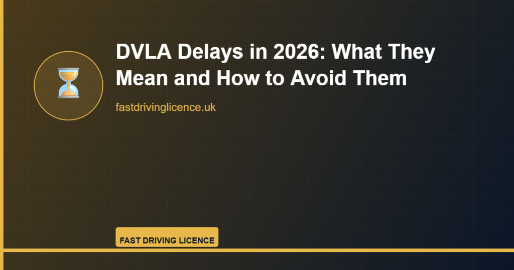 DVLA delays 2026 driving licence processing times UK