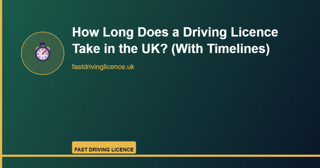 How long does a driving licence take UK 2026