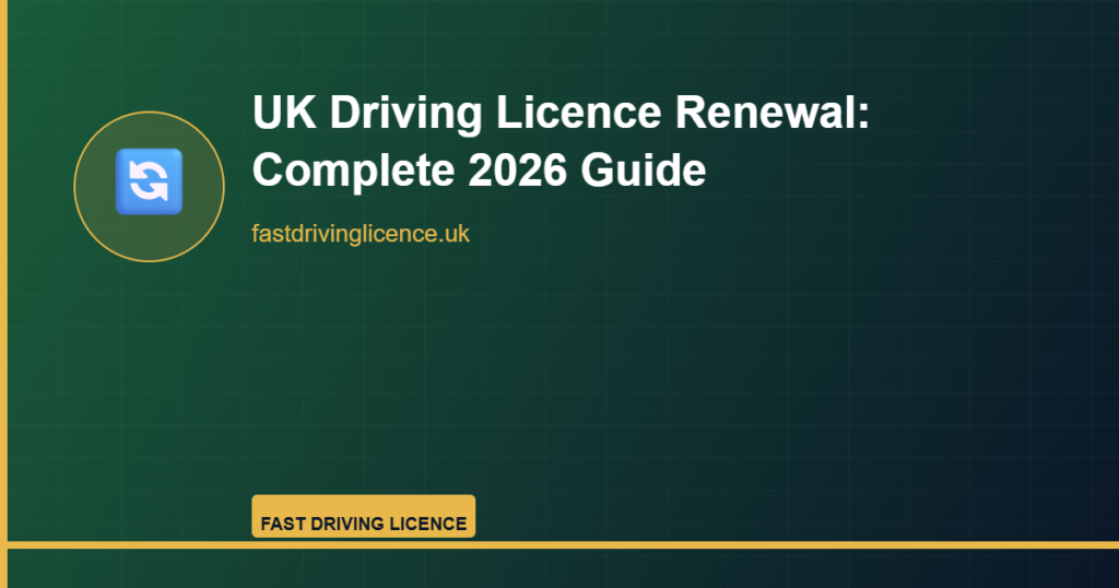 Renew driving licence UK 2026 guide