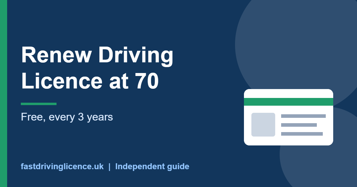 renew driving licence at 70 - renew driving licence at 70 guide illustration